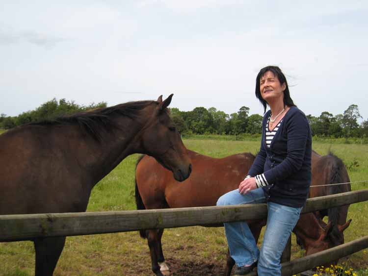 Catherine Cooper, Copperfield, with Horses